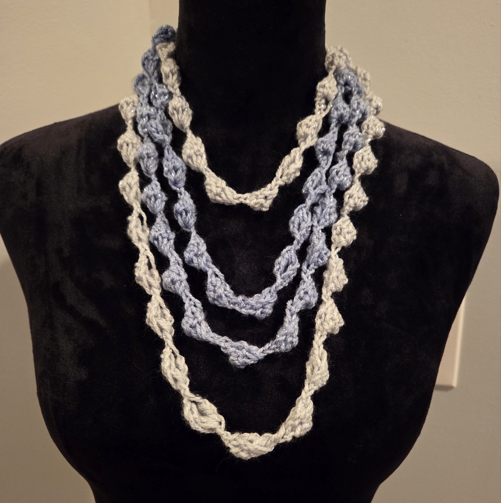 Ocean Crochet Bobble Necklace